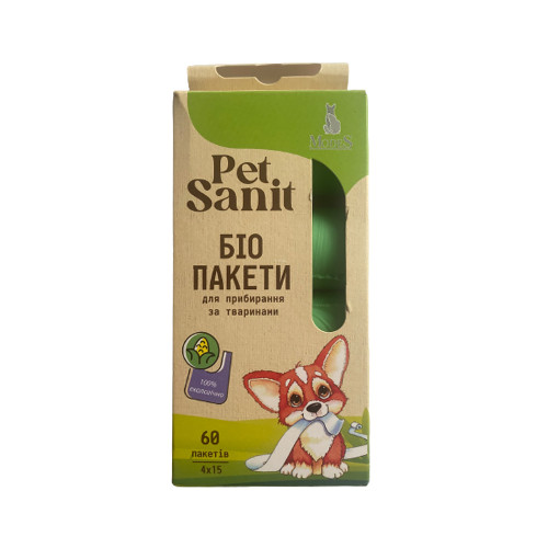 Біопакети Modes PetSanit для прибирання за тваринами, 60 шт