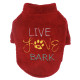 Батник Paw Star Plush для собак, розмір XL, бургундія
