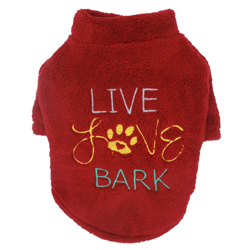 Батник Paw Star Plush для собак, розмір XXL, бургундія