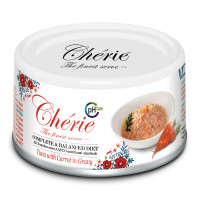 Консерви Cherie Urinary Care для котів, шматочки тунця та моркви в соусі, 80 г
