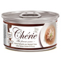 Консерви Cherie Signature для котів, ніжні шматочки жовтоперого та смугастого тунця і курки в соусі, 80 г