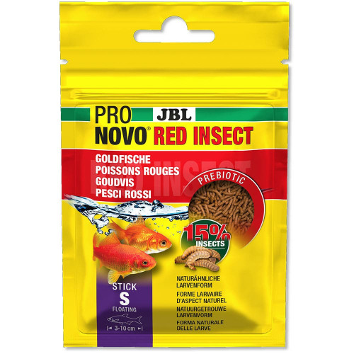 Корм JBL Pronovo Red Insect Stick для золотих рибок, палички з комахами, 20 мл, 10 г