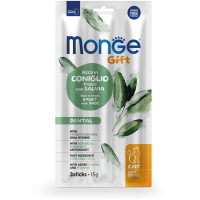 Ласощі Monge Gift Cat Dental для котів, форель з ромашкою, 15 г Ласощі Monge Gift Cat Dental для котів, форель з ромашкою, 15 г