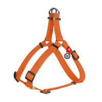Шлея водостійка WAUDOG Waterproof для собак, метал, XS, 15 мм/40-55 см, помаранчевий