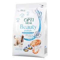 Сухий корм Optimeal Beauty Fit для собак, підтримка здорової ваги та суглобів, на основі морепродуктів, 1.5 кг