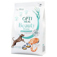 Сухий корм Optimeal Beauty Fit для собак, підтримка здорової ваги та суглобів, на основі морепродуктів, 4 кг