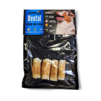 Ласощі AnimAll Dental трубочка рулетик, для собак, з м'ясом курки, 5-6 см, 4 штуки Ласощі AnimAll Dental трубочка рулетик, для собак, з м'ясом курки, 5-6 см, 4 штуки