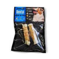 Ласощі AnimAll Dental трубочка рулетик, для собак, з м'ясом курки, 9-10 см, 2 штуки