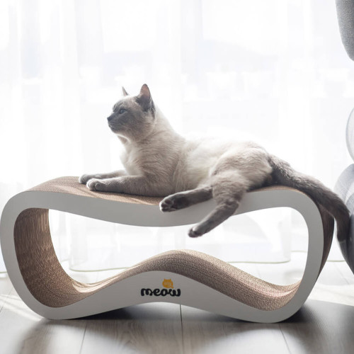 Кігтеточка-лежанка Say Meow Grace для котів, гофрокартон, 67×27×24 см