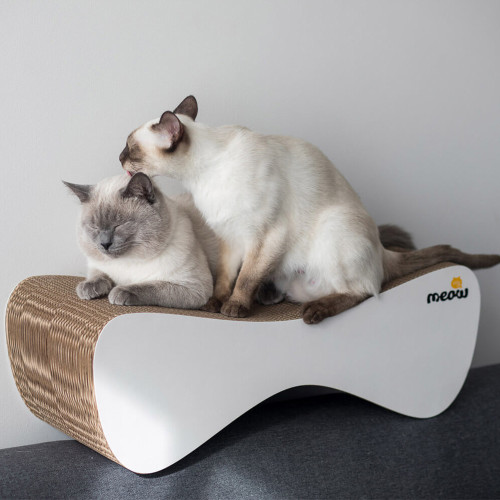 Кігтеточка-лежанка Say Meow Сloud для котів, гофрокартон, 61×21×24 см