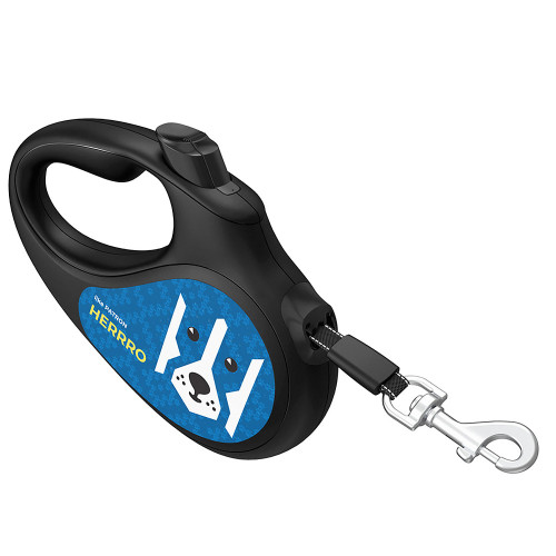 Повідець-рулетка Waudog R-leash для собак, малюнок "Патрон", розмір XS, до 12 кг, 3 м, світловідбиваюча стрічка