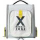 Рюкзак-переноска Petkit Breezy Zone Yellow/Grey для собак і котів, 35×27×43 см, сірий