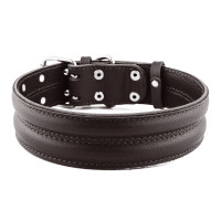 Ошейник Kareline с 2 тросами для собак, из мягкой кожи, 4.5×50-60 см Ошейник Kareline с 2 тросами для собак, из мягкой кожи, 4.5×50-60 см