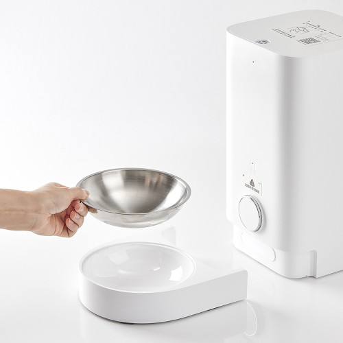 Смарт годівниця Petkit Smart Pet Feeder Mini Stainless Steel Bowl для собак і котів, 2.8 л, біла