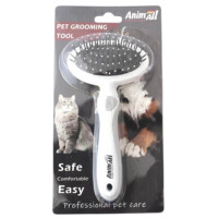 Масажна щітка AnimAll Groom для тварин, сіра Масажна щітка AnimAll Groom для тварин, сіра