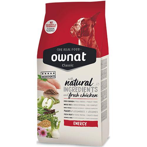 Сухий корм Ownat Classic Energy для дорослих собак з високим рівнем фізичної активності, 20 кг