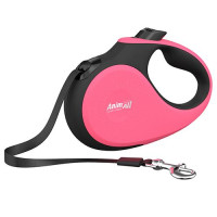 Рулетка-поводок AnimAll Deluxe ХS для собак до 12 кг / 3 метри, кораловий-чорний Рулетка-поводок AnimAll Deluxe ХS для собак до 12 кг / 3 метри, кораловий-чорний