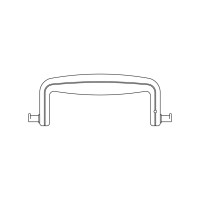 Ferplast Запасна пластикова ручка L380 Handle Bordo для перенесення Atlas Deluxe