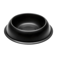 Ferplast Mira KC 76 Bowl Black металева пофарбована миска для собак і кішок, чорна, 25,5 см