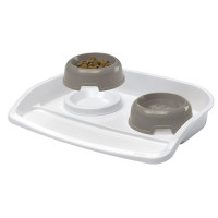 Ferplast Lindo Max Tray & Bowls миски на підставці з захистом проти ковзання, пластик Ferplast Lindo Max Tray & Bowls миски на підставці з захистом проти ковзання, пластик