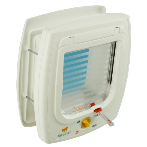 Ferplast Swing 7 Set White дверцята для собак і кішок з магнітом біла, 22,5x10,4x25,2 см