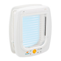 Ferplast Swing 9 Set White дверка для больших кошек и маленьких собак, 4 варианта закрытия, 26,2x10,2x31,2 см Ferplast Swing 9 Set White дверка для больших кошек и маленьких собак, 4 варианта закрытия, 26,2x10,2x31,2 см