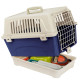 Переноска Ferplast Carrier Atlas 10 Organizer для котів і собак, біло-синя, 48×33.2×33.6 см