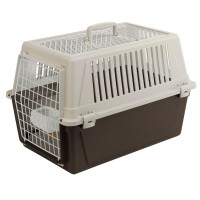 Переноска Ferplast Carrier Atlas 30 Open для котів і собак, біло-коричнева, 48.5×32.5×29 см Переноска Ferplast Carrier Atlas 30 Open для котів і собак, біло-коричнева, 48.5×32.5×29 см