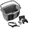 Переноска Ferplast Carrier Atlas 20 Rapid для кріплення на велосипед, для собак, сіра, 47×35.5×34.5 см