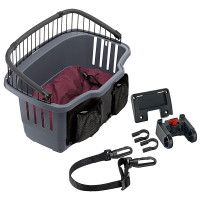 Переноска Ferplast Carrier Atlas Bike 10 Rapid для котів і собак, сіра, 41×31×31 см Переноска Ferplast Carrier Atlas Bike 10 Rapid для котів і собак, сіра, 41×31×31 см