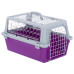 Переноска Ferplast Carrier Atlas 20 Trendy Open для котів і собак, біло-фіолетова, 58.5×37×32 см