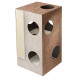 Ferplast Cat Tree Kubo 2 будиночок для котів з кігтеточкою і зонами для відпочинку та ігор, 45x47x89 см