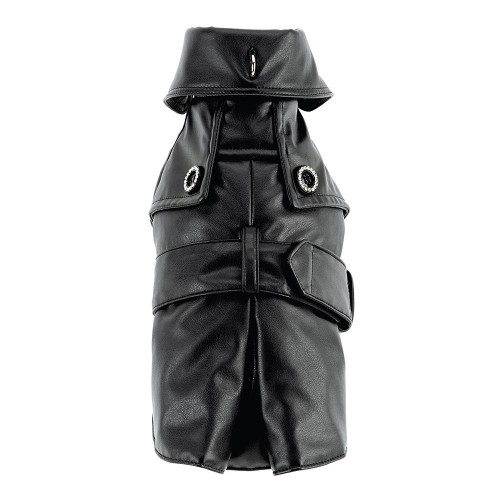 Пальто Ferplast Sherlock LUX TG 25 з нашийником, для собак, чорне, 21-25 см