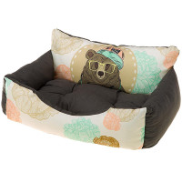 Лежанка з синтетичної тканини Ferplast Royal 80 Bedding Ursus для котів і собак, 78×56×28 см Лежанка з синтетичної тканини Ferplast Royal 80 Bedding Ursus для котів і собак, 78×56×28 см