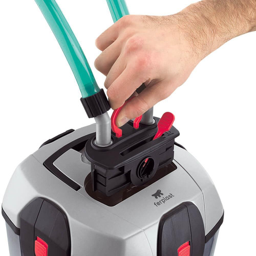 Зовнішній фільтр Ferplast Bluextreme 700 в комплекті з фільтруючими матеріалами і насосом, 22x22x34 см