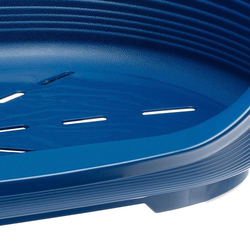 Пластиковий лежак Ferplast Siesta Deluxe 4 Blue з антиковзаючим покриттям, 61.5×45×21.5 см