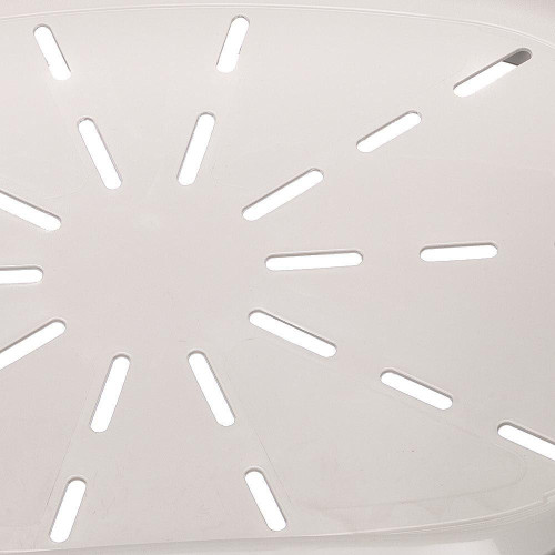 Пластиковий лежак Ferplast Siesta Deluxe 4 White з антиковзаючим покриттям, 61.5×45×21.5 см
