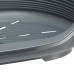 Пластиковий лежак Ferplast Siesta Deluxe 6 Grey з антиковзаючим покриттям, 70.5×52×23.5 см