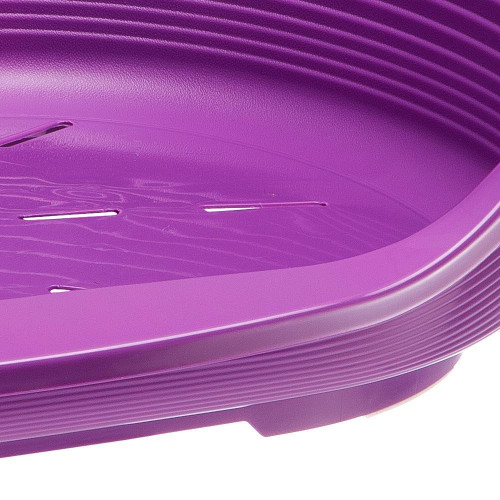 Пластиковий лежак Ferplast Siesta Deluxe 10 Violet з антиковзаючим покриттям, 93.5×68.5×28.5 см