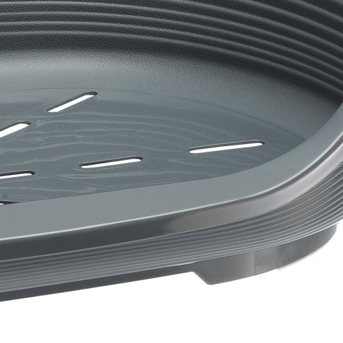 Пластиковий лежак Ferplast Siesta Deluxe 12 Grey з антиковзаючим покриттям, 111×80,5×33,5 см