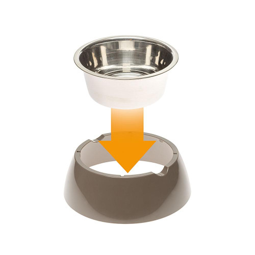 Ferplast Jolie Small Dove Grey Bowl металева миска для собак і кішок, 17,1 см