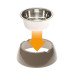 Ferplast Jolie Medium Dove Grey Bowl металева миска для собак і кішок, 20 см