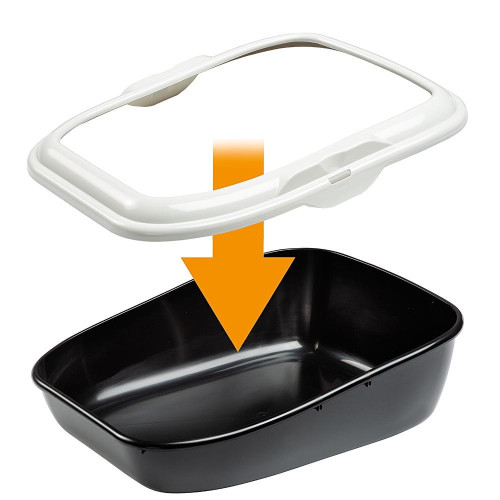 Відкритий туалет Ferplast Litter Tray Moderna для кішок з фіксатором гігієнічного мішка