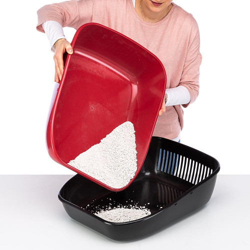 Закритий туалет Ferplast Toilet Home Magix для кішок з системою просіювання, 45,5x55,5x41 см