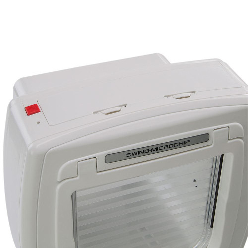 Ferplast Swing Microchip двері з мікрочіпом білі, 22.5x16.2x25.2 см