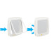 Ferplast Swing 9 Set White дверцята для великих кішок і маленьких собак, 4 варіанти закриття, 26,2x10,2x31,2 см