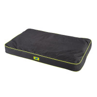 Подушка з міцного матеріалу Ferplast Polo 80 Cushion Black для собак, чорна, 80×50×8 см