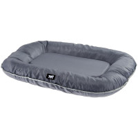 Подушка с бортиками Ferplast Oscar 80 Cushion Grey для собак, прочная ткань, серая, 80×60×11 см