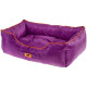 М'який диван Ferplast Jazzy 50 Bedding Purple для собак, фіолетовий, 55×45×20 см