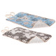 Підстилка з хутром Ferplast Nanna 70 Fur Map Blue-Green для собак, 65×40 см